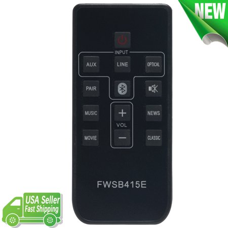 FWSB415E Replace Remote Control for Sanyo Sound Bar WIR113001-FA0 WIR113001-FA03