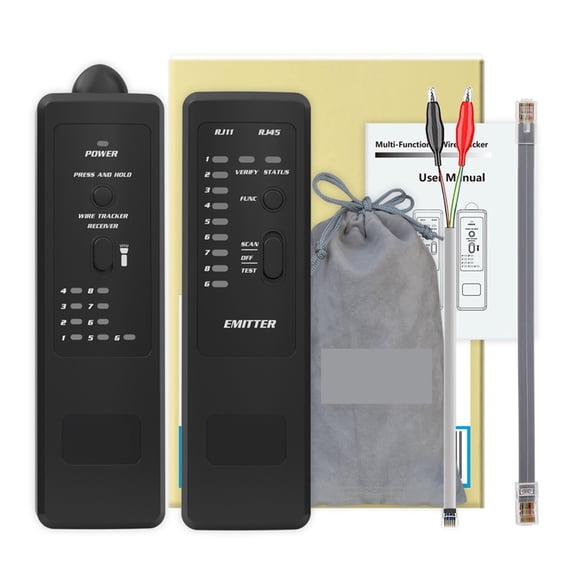 FWT8X Network Cable Tracker Detecteur RJ11/45 Lan Ethernet Phone Wire Tester Telecom Tool Electrified Work 60V ,Fast Responses