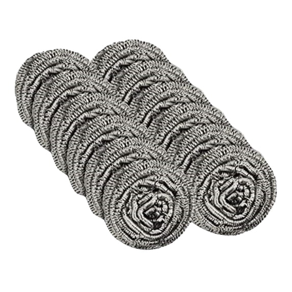 FWYOUNG 12-Pack Stainless Steel Scrub Pads Heavy Duty Cleaning for Dishes & Kitchen