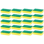 FWYOUNG 20-Pack Scrub Sponges Double-Sided Dish Cleaning Brush for Kitchen & Bathroom
