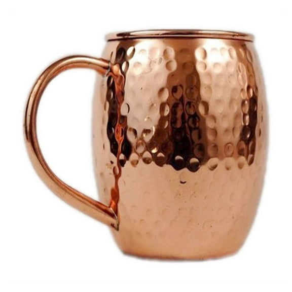 FWYOUNG Copper Mule Mug 16oz Stainless Steel Moscow Cup with Hammered Finish for