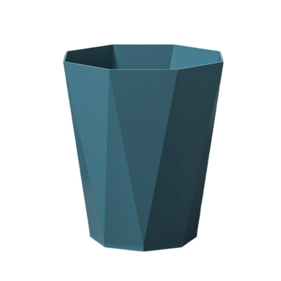 FWYOUNG Small Polygon Shaped Can Wastebasket for Bathroom, Kitchen, Dorm, Laundry Room 2 Pack