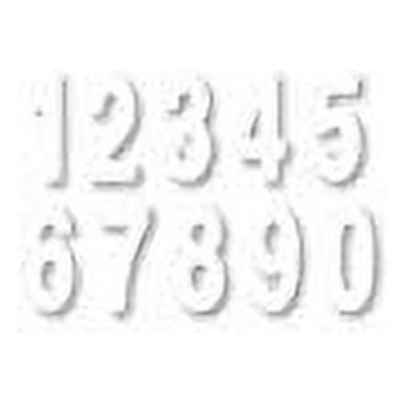 Factory Effex 25235 Fx 2015 Numbers Standard 6" White 9