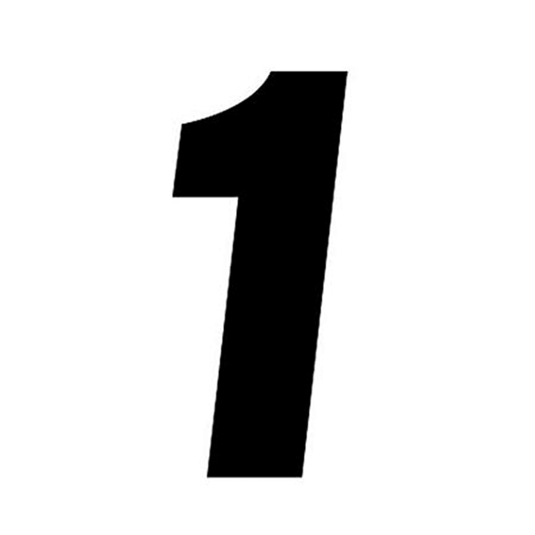 FX 2015 NUMBERS STANDARD 8 quot BLACK 1 Walmart com