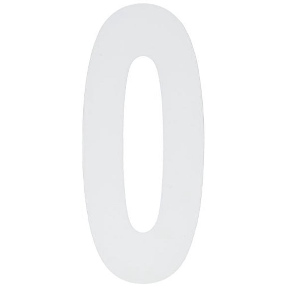 Factory Effex 02-4480 White 8" Standard Number Graphic