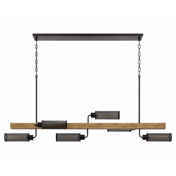 FX-3008-6 Cal Lighting Lenox - 6 Light Island Pendant-31 Inches Tall and 56.5 Inches Wide