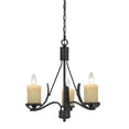 thumbnail image 1 of Cal Lighting Morelis 18" Traditional Metal Chandelier in Black Smith, 1 of 2
