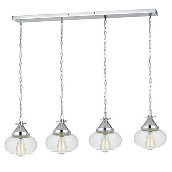 FX-3624-4P-Cal Lighting-Maywood-Four Light Pendant in Modern Style-44 Inches Wide by 9 Inches High