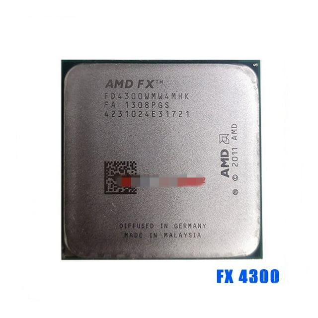 FX-4300 FX 4300 3.8 GHz Quad- CPU Processor FD4300WMW4MHK Socket AM3 ...