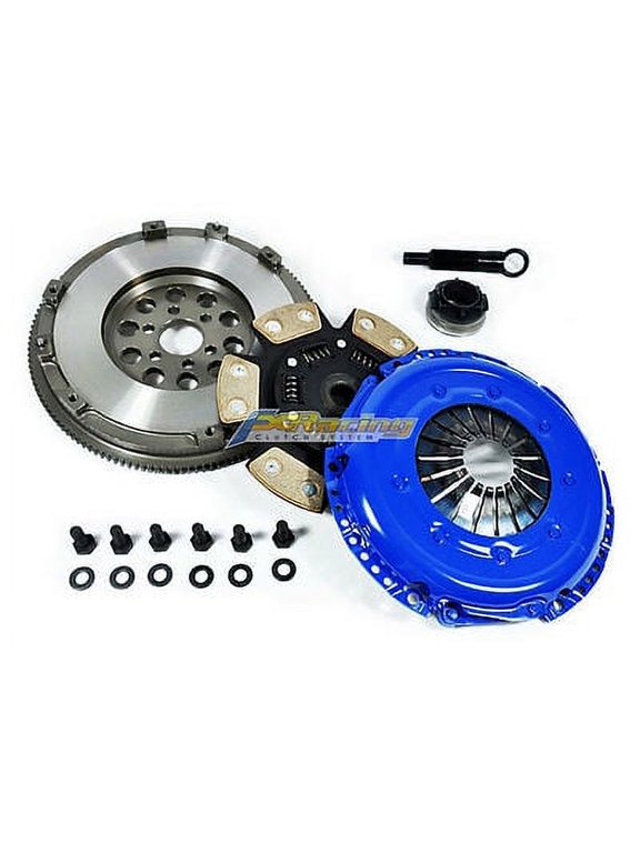 FX 6-PUCK CLUTCH KIT+FORGED LIGHT FLYWHEEL FITS 97-00 AUDI A4 QUATTRO VW PASSAT 1.8T