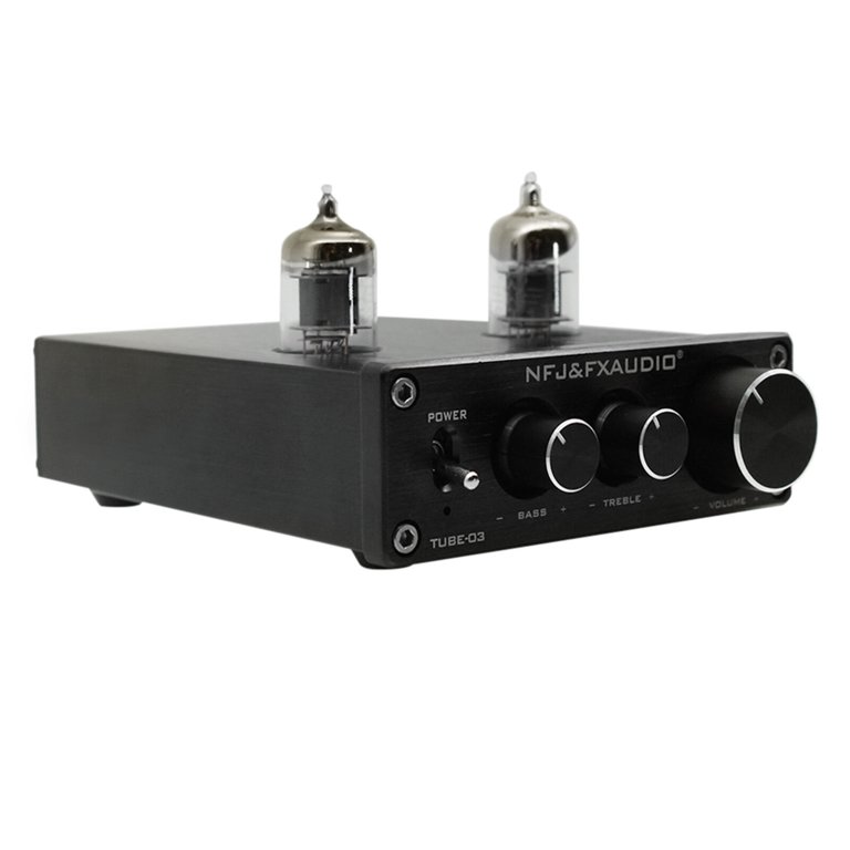 FX-Audio Tube-02 Pro Vacuum Tube Headphone Amplifier - Class A Preamp For Hi-Fi Audio