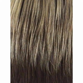 Motown Tress Copa Synthetic Wig, 4P270 Dark Brown 4 base with Blonde Honey chunky highlight