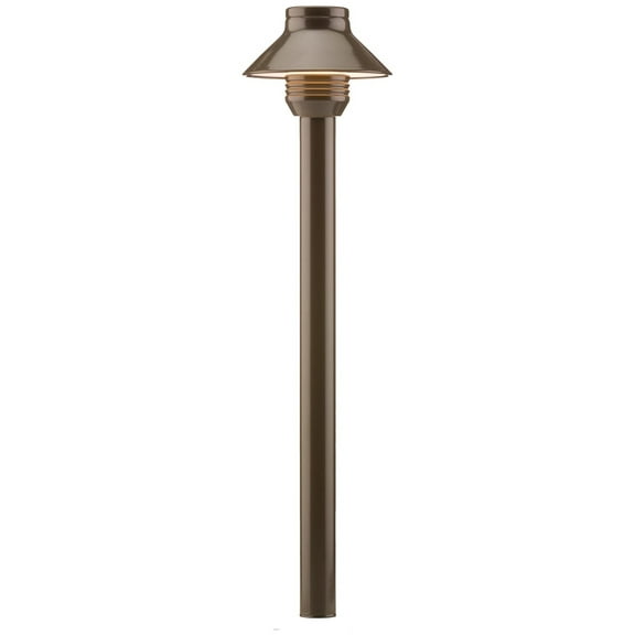 FX Luminaire by SPALED20W12RBZ - Light Fixture with 12" Riser Aluminum Housing Antique Bronze Finish (G4 LED 2700K 1.6W)
