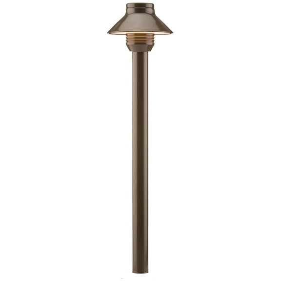 FX Luminaire by SPALED20W12RBZ - Light Fixture with 12" Riser Aluminum Housing Antique Bronze Finish (G4 LED 2700K 1.6W)
