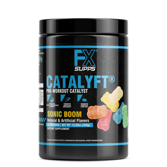 FX Supps Catalyft Pre Workout Energy Supplement, Sonic Boom, 20 Servings