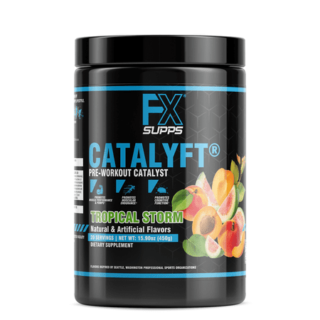 FX Supps Catalyft Pre Workout Powder, 20 Servings - Tropical Storm