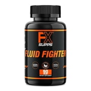 FX Supps Fluid Fighter - Herbal Diuretic Pills for Water Retention for Fast Acting Bloating Relief for Women and Men - 90ct