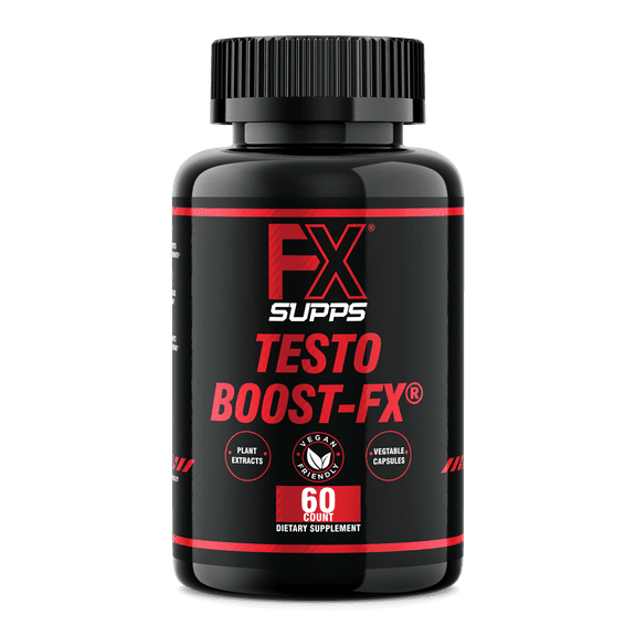 FX Supps Testo Boost-FX, Extra Strength Testosterone Booster for Muscle Growth, 60 Capsules