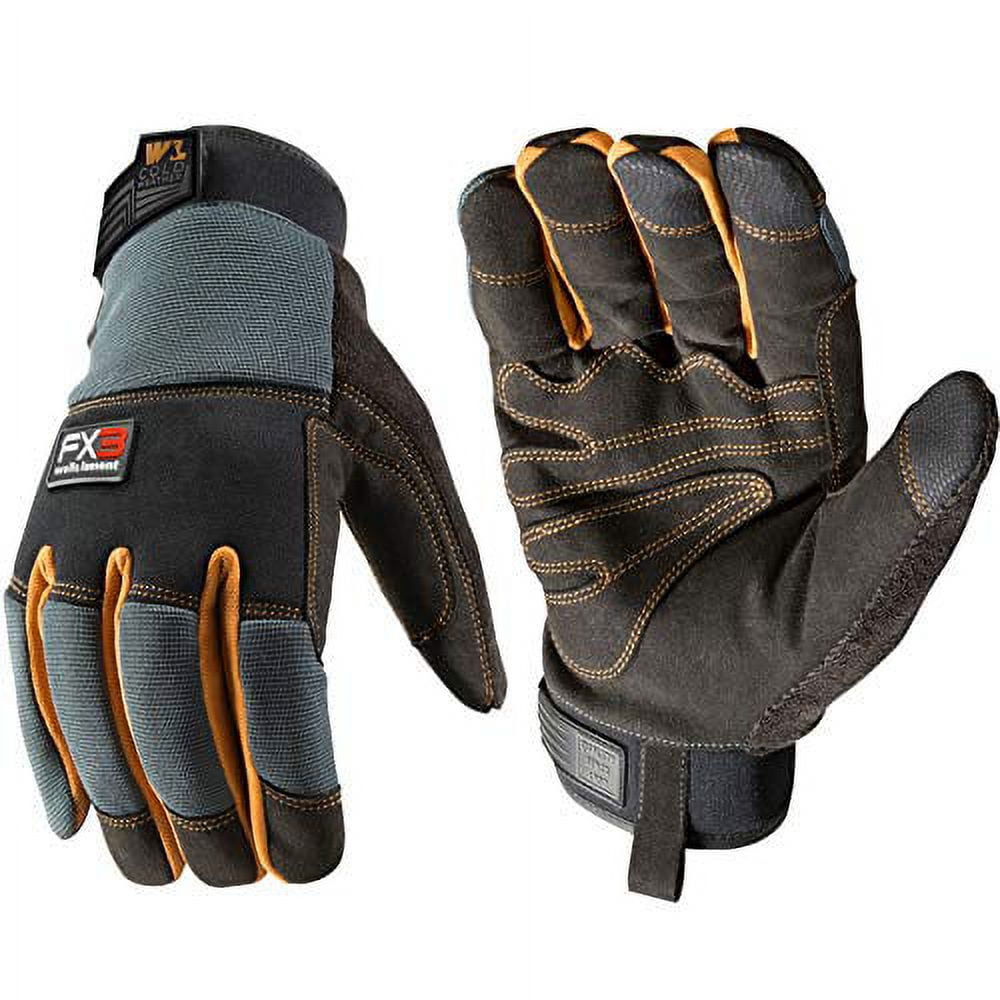 Wells Lamont FX3 Extreme Dexterity Winter Work Gloves, 1 Pair, Blue, Large 7794BXL