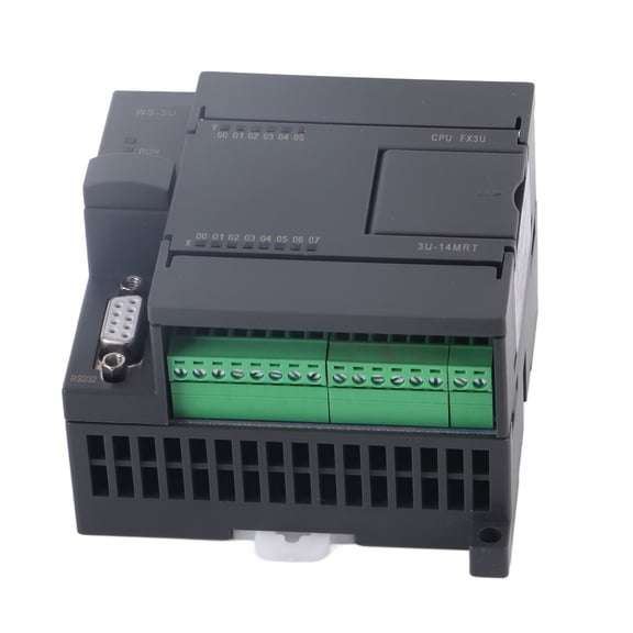 FX3U-14MT PLC Industrial Control Board, Programmable Logic Module Controller Unit, 24VDC 8 In/6 Out, with Analog RS485 Port