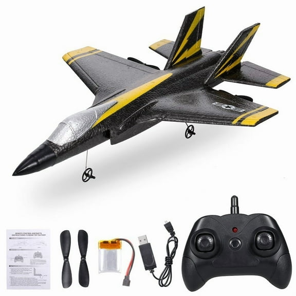 FX635 2-Channel RC Airplane, 2.4GHz Radio Control Jet with 120m Range, EPP Foam Construction