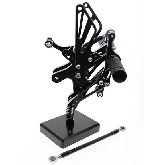 FXCNC CNC 04-06 R1 Billet Motorcycle Rearset Foot Pegs Rear Set Footrests Fully Adjustable Foot Boards Compatible with YZF R1 2004 2005 2006