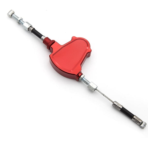 FXCNC CNC Motorcycle Line Easy Stunt Pull Clutch Cable Lever Replacement System Red