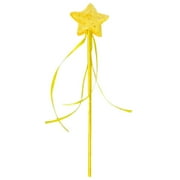 FXMLRLK 1 PC Princess Wand Magic Wand Fairy Wand for Dress Up Wedding Costume Shows Birthday Party Star Wands, Yellow