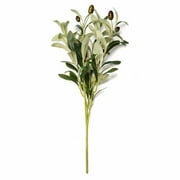 FXMLRLK 1 PCS 18 Inch Artificial Olive Branches for Vases Greenery Olive Stems Faux Tree Branch Twig for Home Wedding Shop Office Garden Decor DIY Floral Crafts
