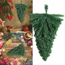 FXMLRLK 1 Pack Artificial Green Christmas Teardrop Door Swag DIY Xmas Wreath Garland Pine Swag Decor for Holiday Winter Wall Front Door Mantle Fireplace Indoor Outdoor Decor