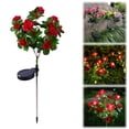 thumbnail image 1 of FXMLRLK 1 Pack Beautiful Romantic Solar Powered LED Simulation Flower Light Lamp Landscape Lighting with Stake for Outdoor Garden Yard Lawn Path Balcony Party Decoration, 1 of 7