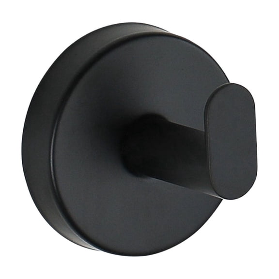 FXMLRLK 1 Pack Matte Robe Towel Hook, Suction Cup Hook for Bathroom, Front Door, Glass, Window, RV, Holder for Towel, Christmas Wreath, Coat, Loofah(Black)