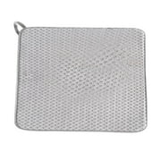 FXMLRLK 1 Pack Microfiber Dish Drying Mat, Absorbent Kitchen Counter Mat, Dish Drying Pad for Dishes, Utensils, Pots and Pans,14.96" x 19.69" Light Gray