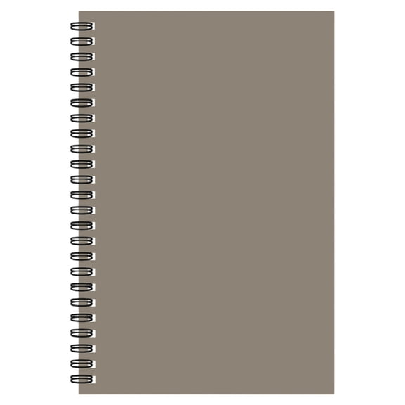 FXMLRLK 1 Pack Spiral Notebook A5 100Pages/50Sheets Journal Lined 8.27'' x 5.51'' Writing Composition Paper Small Notepad Subject Notebook for Home Office Business Supplies (Gray)