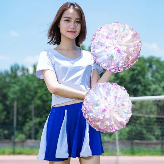 FXMLRLK 1 Pc Cheerleading Pom Poms for Cheerleader Costume Women, Cheer Pompoms for Boy Girl Sports Games Team Spirit Cheering Dancing(Only 1 Piece)