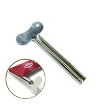 FXMLRLK 1 Piece Silver Metal Tube Roller, Toothpaste Tube Squeezer Roll-up Key Dispenser, Paint Squeezing Little Gadget Tool