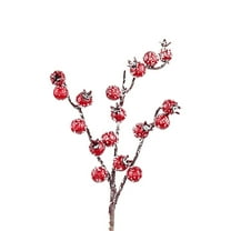 FXMLRLK 10 PCS Artificial Red Berry Stems 14.5 inch Christmas Red Berry Picks Holly Berry Branches for Christmas Tree Decorations DIY Crafts Xmas ornaments Wedding Holiday Home Decor,Red
