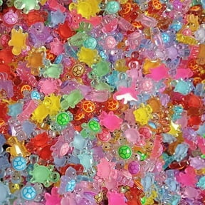 FXMLRLK 100 PCS Cute Tiny Turtles for Crafts, Mini Turtle Figurines Glow in The Dark Miniatures Resin Turtles Cute for Garden Moss Landscape Party Decoration Hidden Game Nail Art DIY Projects