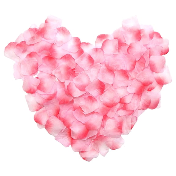 FXMLRLK 100pcs Rose Petals Artificial Silk Flower Rose Petals for Wedding Decorations,Romantic Night,Valentine's Day,Parties,Events(Pink)
