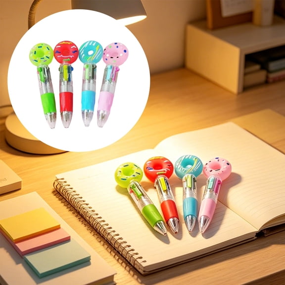 FXMLRLK 1PC Multicolor Pen Random – Fun Pens for Party Favors, Christmas, Birthday, Kawaii Stationery for Studying Prizes, Gifts Bulk for Friends,Doughnut