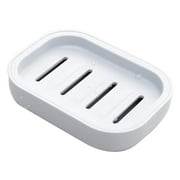 FXMLRLK 1Pc Double Layer Draining Plastic Soap Dish, Plastic Bar Soap Holder, Suitable for Shower, Bathroom, Kitchen, Portable for Home, Travel & Daily Use (Blue)