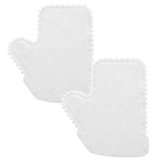 FXMLRLK 2 Pieces White Microfiber Dusting Gloves Dusting Mitt Microfiber Cloth Replaces Dust Wipes Feather Dusters for Locks in Dust Pet Hair Sensitive Cleaning Possible Dual-Sided Disposable