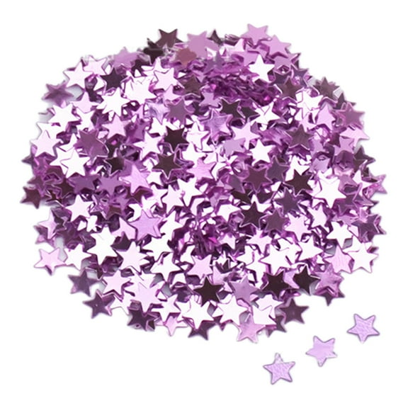 FXMLRLK 2000Pcs Star Confetti Glitter Table Confetti Metallic Foil Stars for Valentine's Day Christmas Party Wedding Festival Decorations, Pink