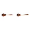 thumbnail image 1 of FXMLRLK 2PCS Wooden Spoons for Eating, 7 Inch Wood Soup Spoons Long Handle Wood Teaspoons Woods Table Spoon for Cooking Wooden Serving Spoon for Tea Coffee Honey Desserts Cereal, 1 of 6