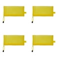 thumbnail image 1 of FXMLRLK 4 Pack 4 Colors Zipper Mesh Pouch, Pencil Pouch Pen Bag Colorful Pencil Pen Bag Multipurpose Travel Bags for Office Supplies Cosmetics Travel Accessories(Yellow), 1 of 9