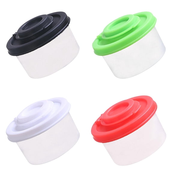 FXMLRLK 4 Pack Salt and Pepper Shakers, Small Plastic Shakers with Lids, Leak Proof Seasoning Dispensers for Kitchen, Dining, Travel, and Camping,4 Colors