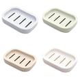 thumbnail image 1 of FXMLRLK 4Pcs Double Layer Draining Plastic Soap Dish, Plastic Bar Soap Holder Set, Suitable for Shower, Bathroom, Kitchen, Portable for Home, Travel & Daily Use (4 Colors), 1 of 9