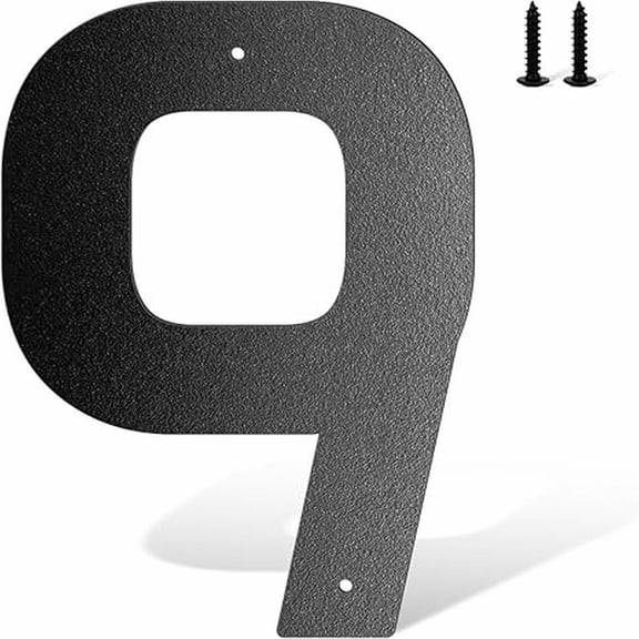 FXMLRLK 6 Inch Floating House Number(0-10) Metal Modern Anti-Rust House Address Numbers for Outside with For Mailbox Yard Home Front Door Zinc Alloy Black, Visibility Signage,Black