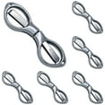 thumbnail image 1 of FXMLRLK 6 Pieces Silver Portable Scissors Anti-Rust Folding Scissors Glasses-Shaped Mini Shear for Home and Travel Use, 1 of 4
