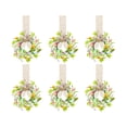 thumbnail image 1 of FXMLRLK 6Pcs Easter Kitchen Cabinet Wreath for Kitchen with Bows Spring Artificial Easter Egg Small Window Wreath for Window Door Farmhouse Easter Party Decorations, 1 of 7